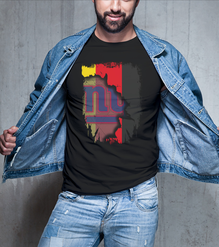 Together Germany New York Giants Flag Background T-Shirt