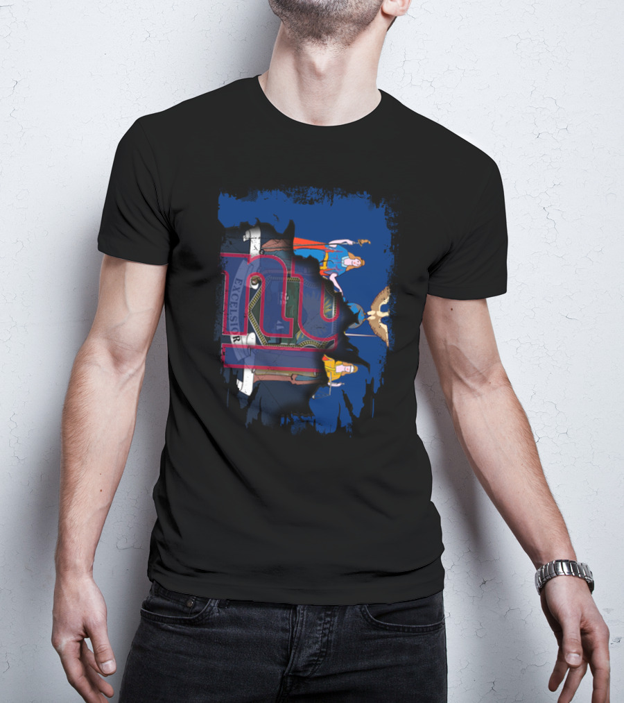 New York Giants Together Excelsior State Flag T-Shirt