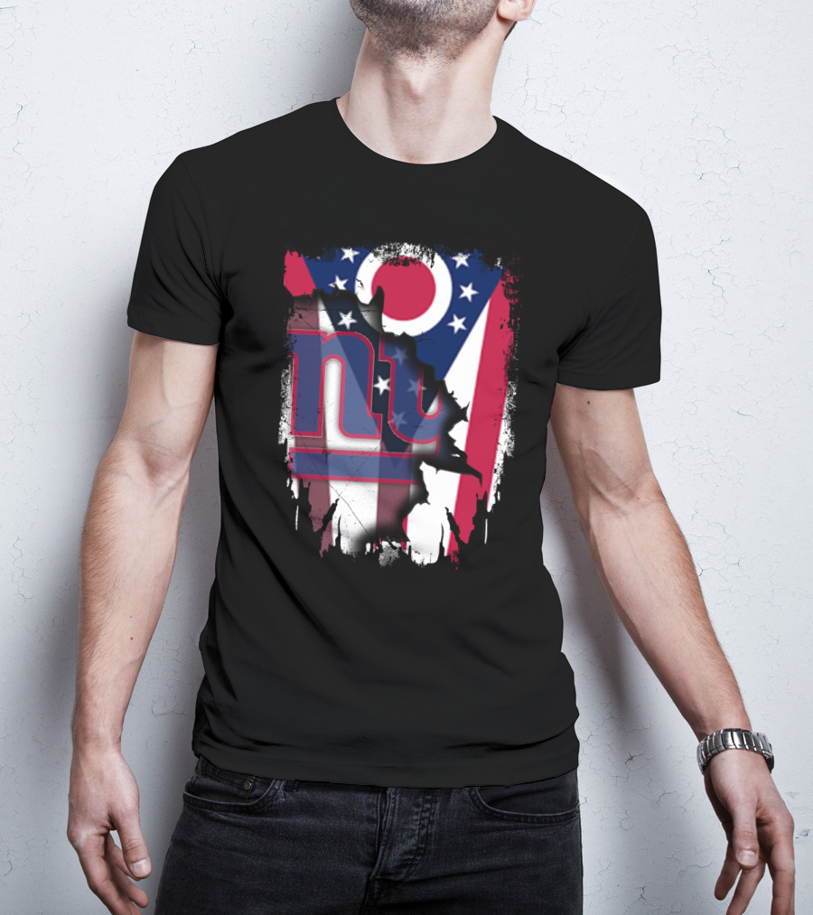 Ohio With New York Giants Together T-Shirt