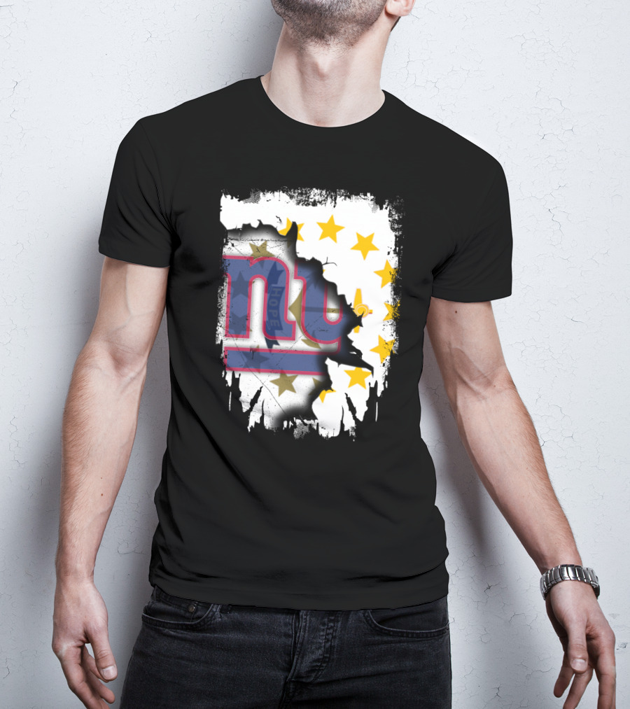 Rhode Island And New York Giants Unity T-Shirt