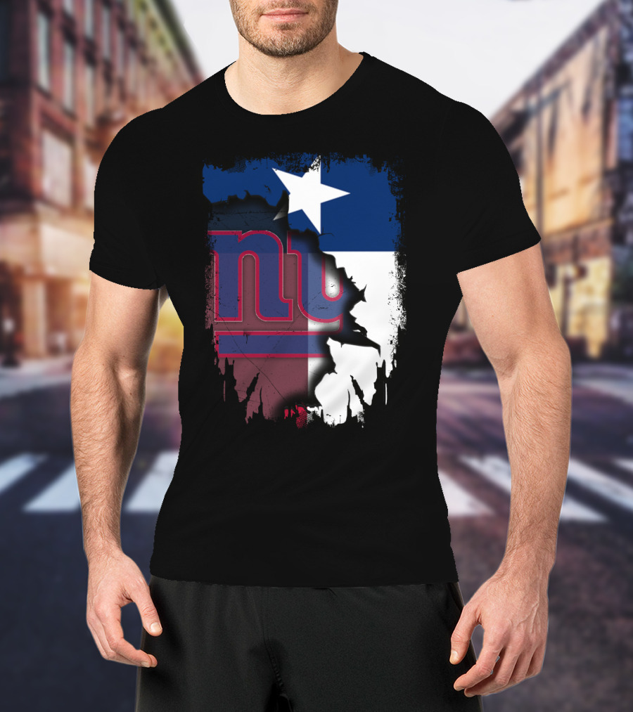 Together Texas Star With New York Giants T-Shirt