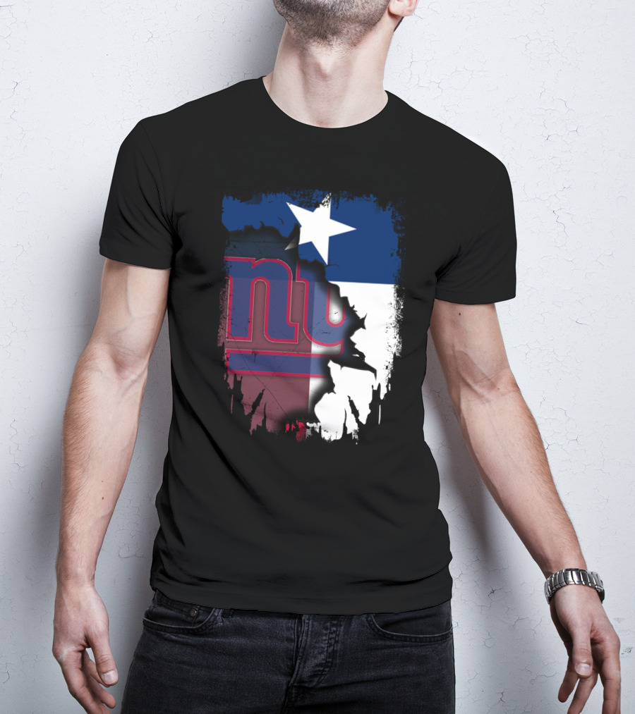 Together Texas Star With New York Giants T-Shirt