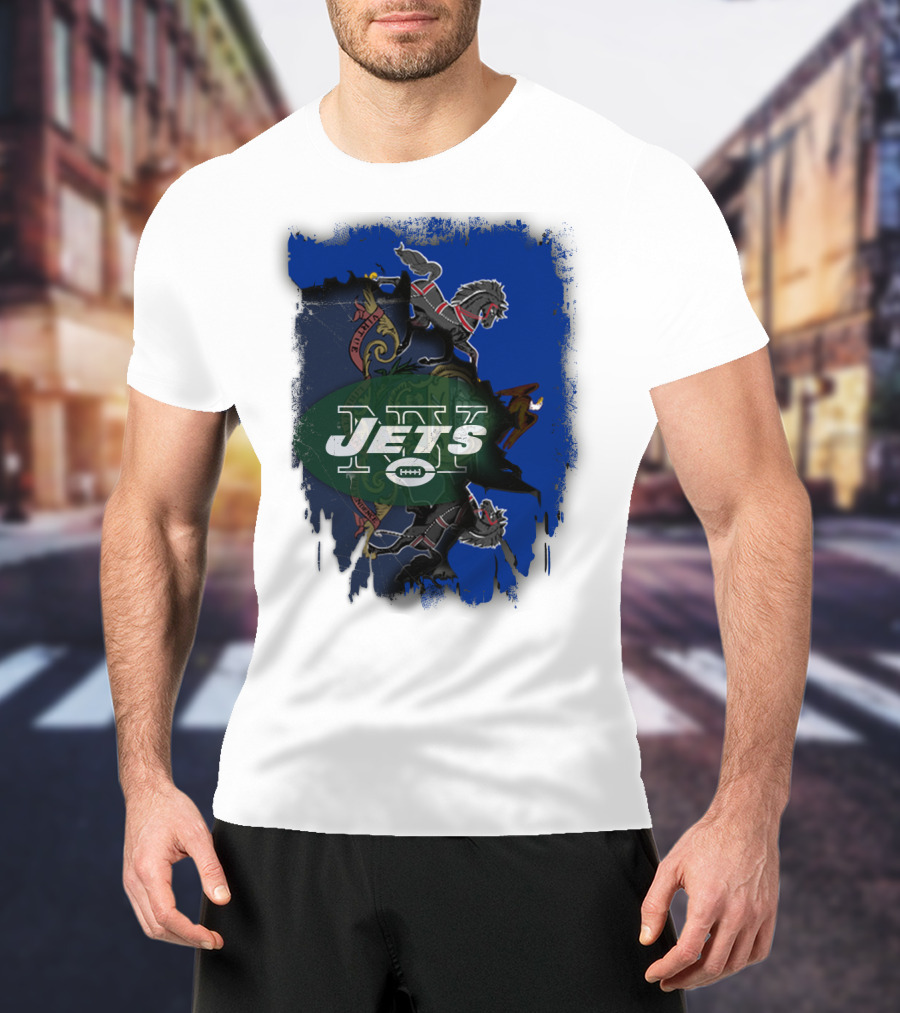 Jets Together Pennsylvania Crest Lions T-Shirt