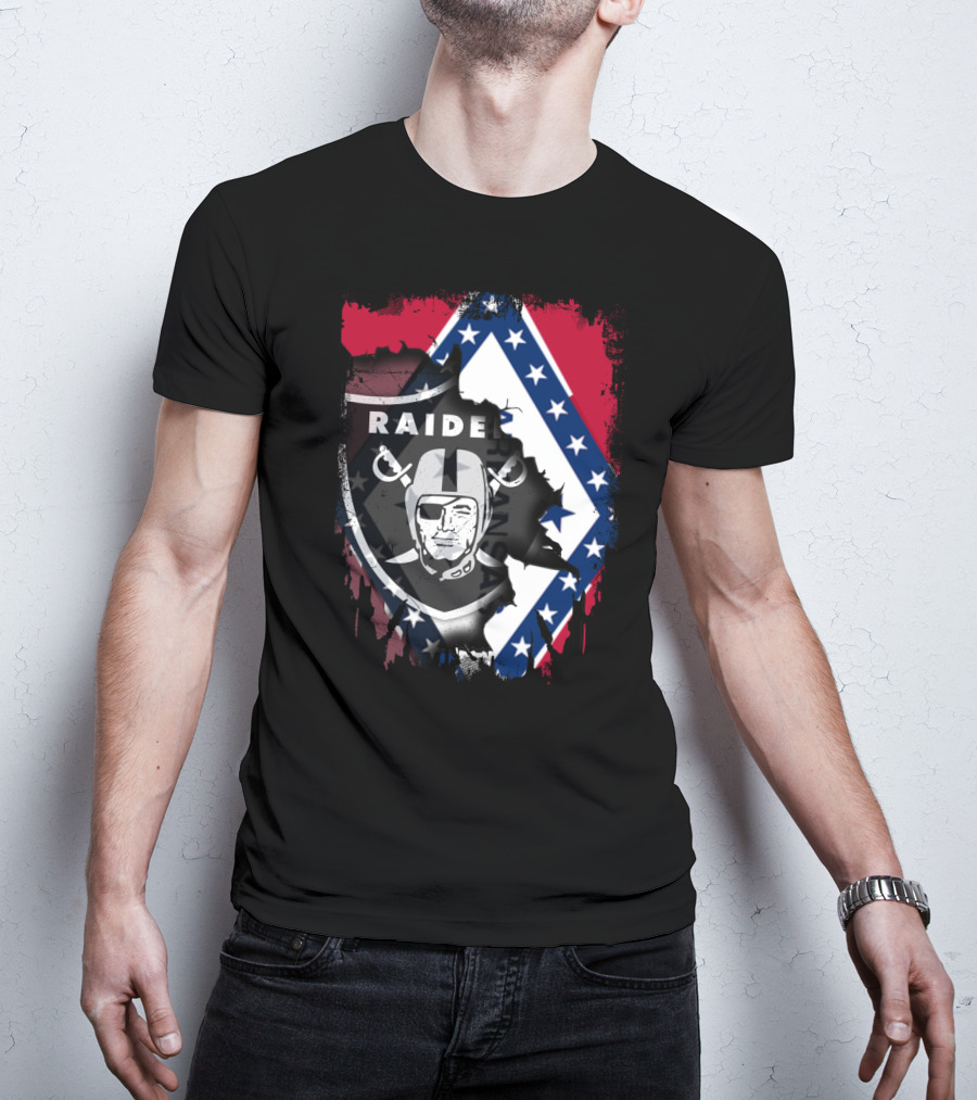 Arkansas Together With Raiders And State Flag T-Shirt