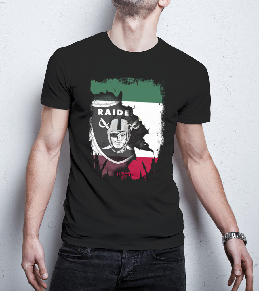 Together Mexico Raiders Nation Flag Shield T-Shirt