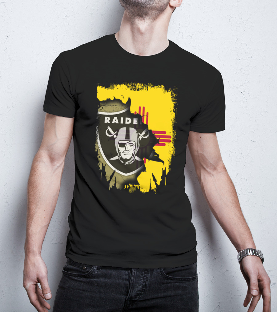 Raider Nation New Mexico Zia Symbol Fusion T-Shirt