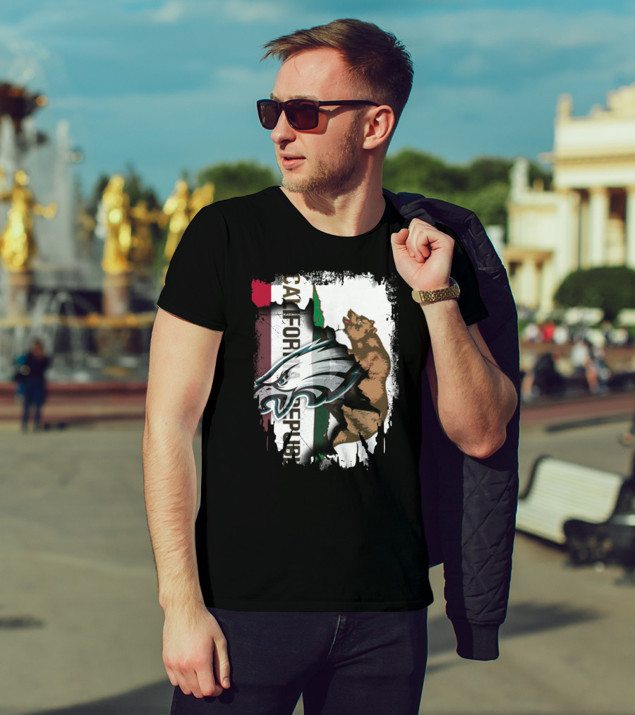 California Republic With Eagles T-Shirt