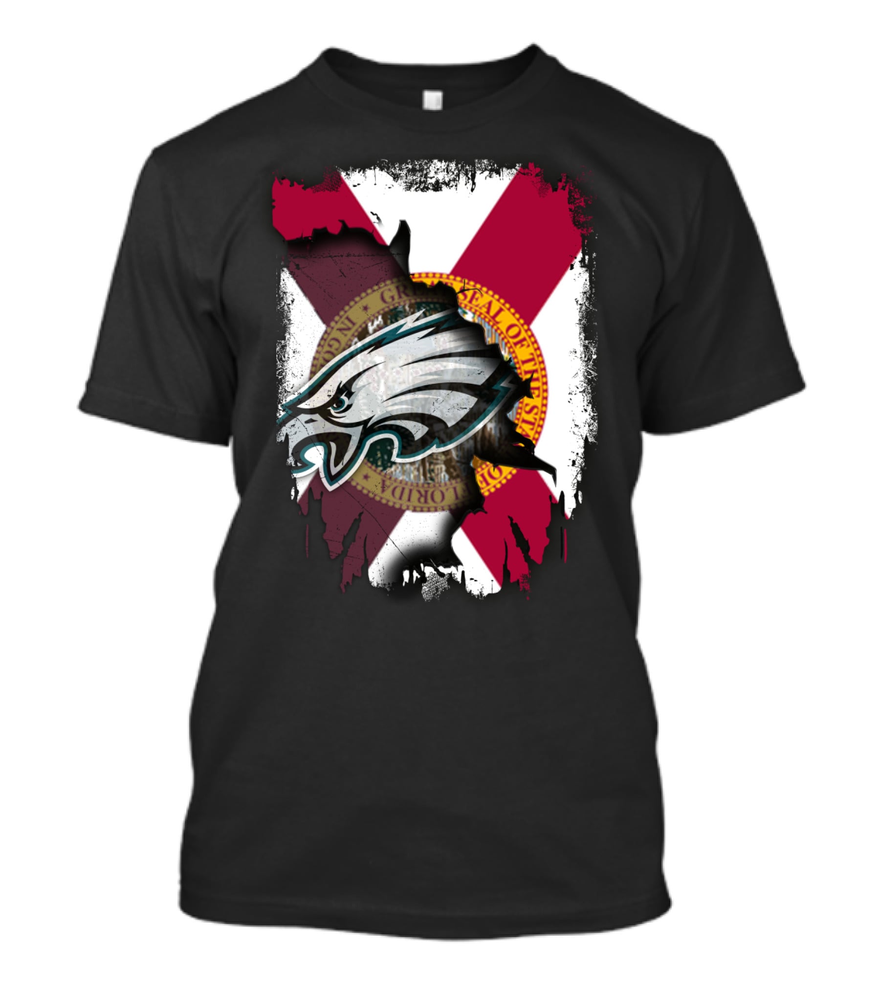 Together Florida Eagles Grant Peel Away Flag T-Shirt