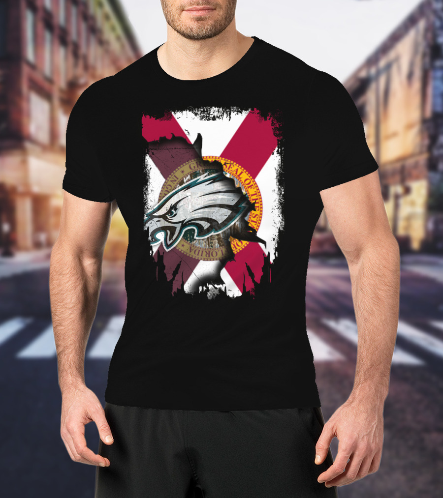 Together Florida Eagles Grant Peel Away Flag T-Shirt