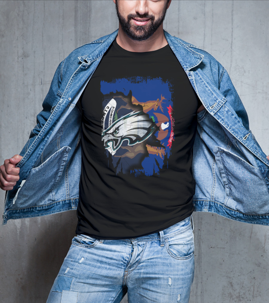 Michigan Pride With Eagles And State Seal T-Shirt