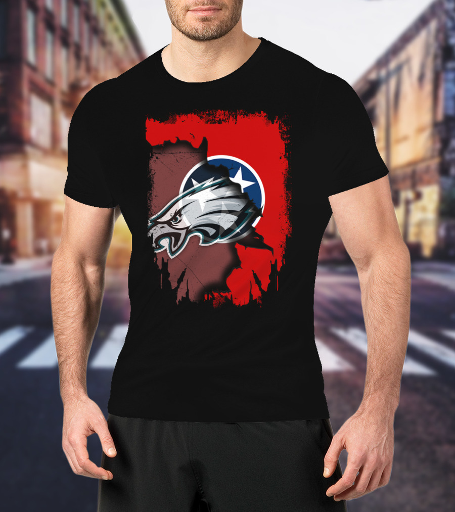 Tennessee Pride United With Eagles Emblem T-Shirt