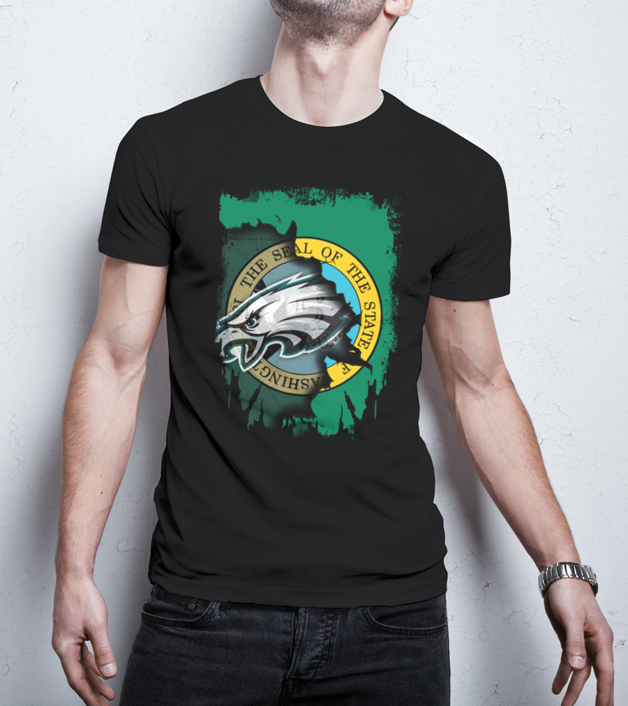 Washington State Seal With Eagles Emblem T-Shirt