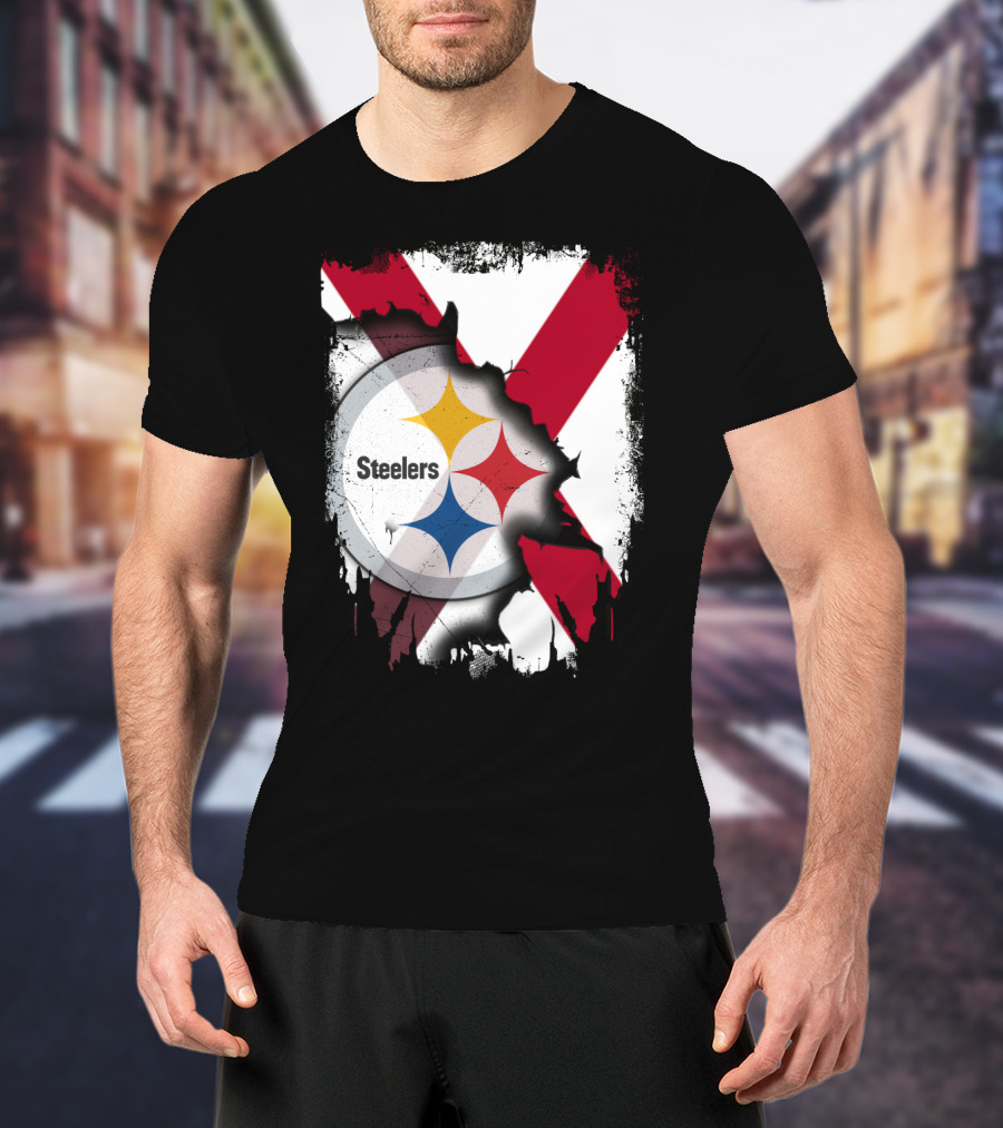 Together Alabama Steelers Logo Cross T-Shirt