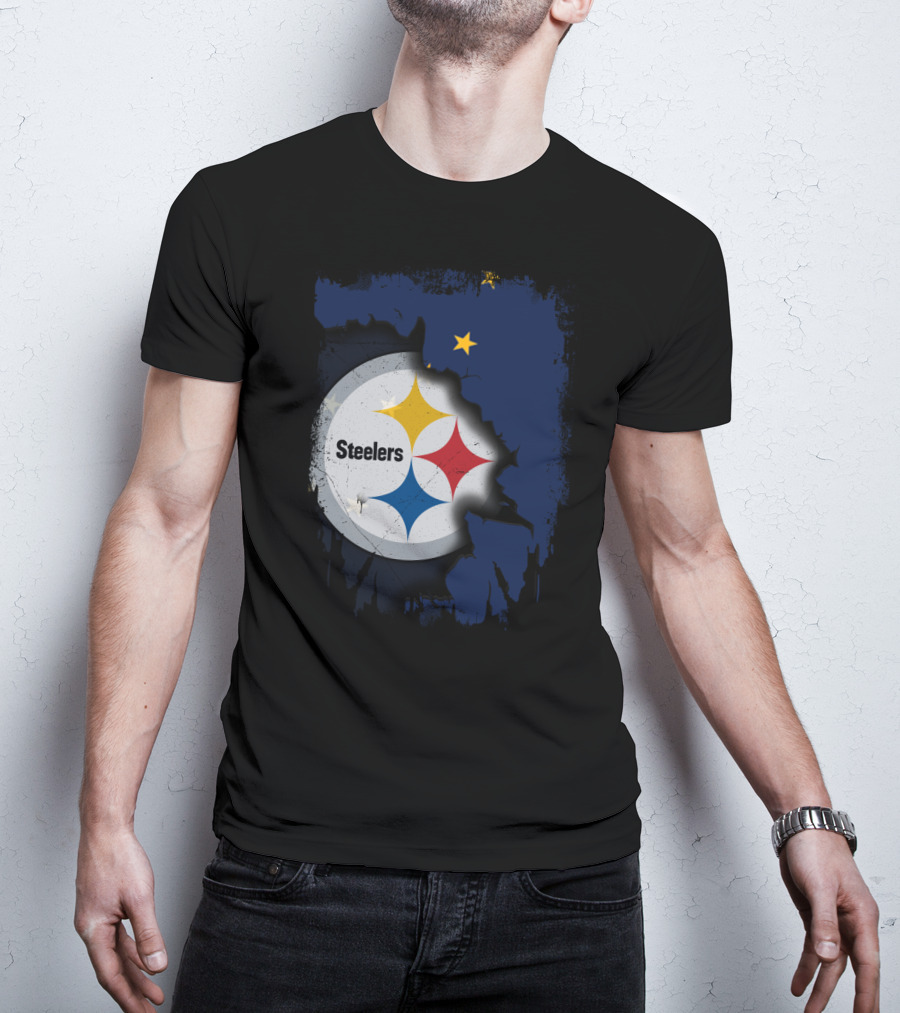 Together Alaska Steelers Logo And State T-Shirt