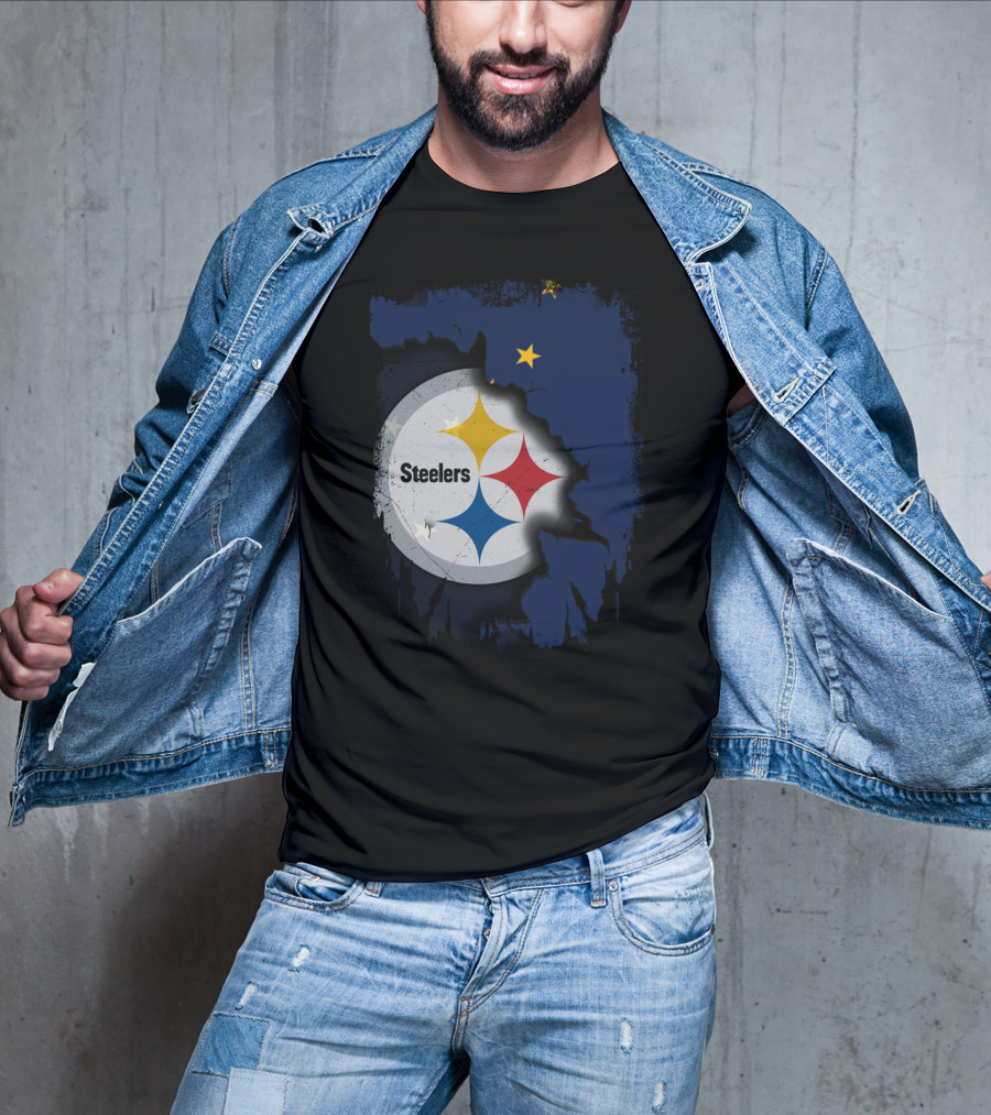 Together Alaska Steelers Logo And State T-Shirt