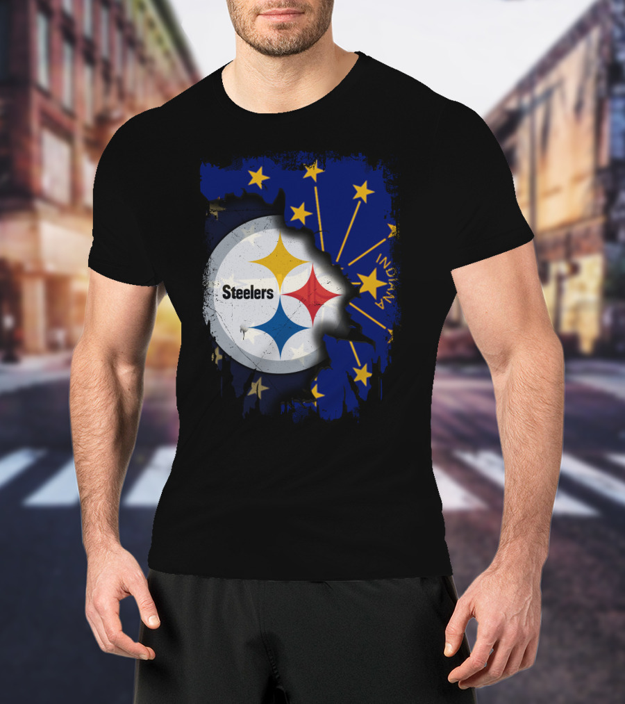 Steelers Indiana State Pride Fusion T-Shirt