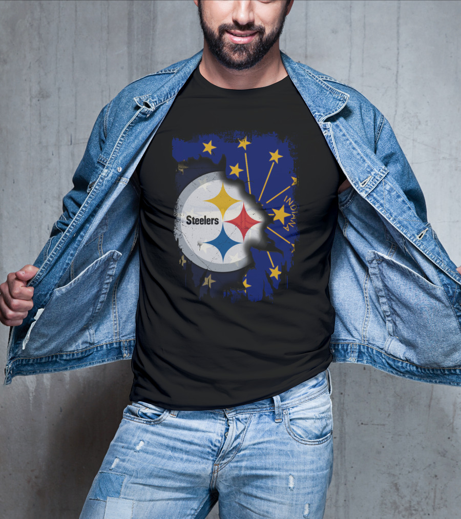 Steelers Indiana State Pride Fusion T-Shirt