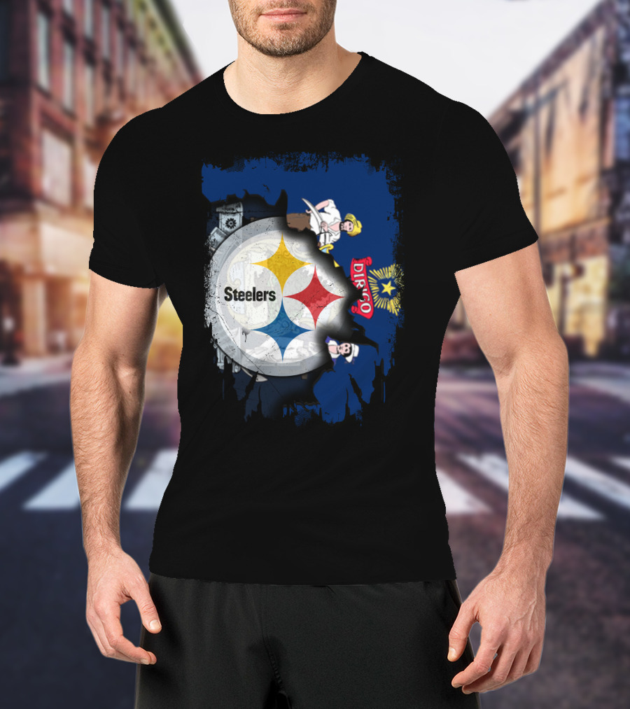 Steelers Maine Dirigo Logo Fusion T-Shirt