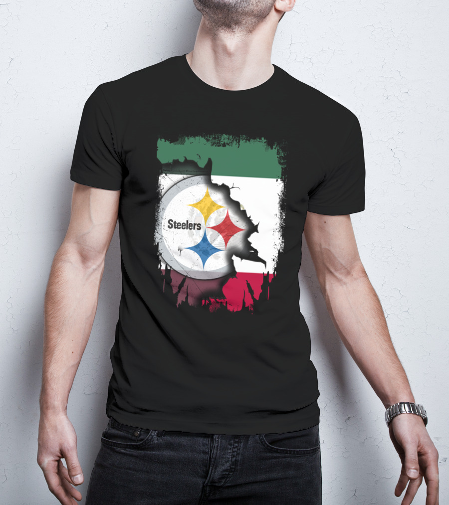 Steelers Mexico Flag Collaboration T-Shirt