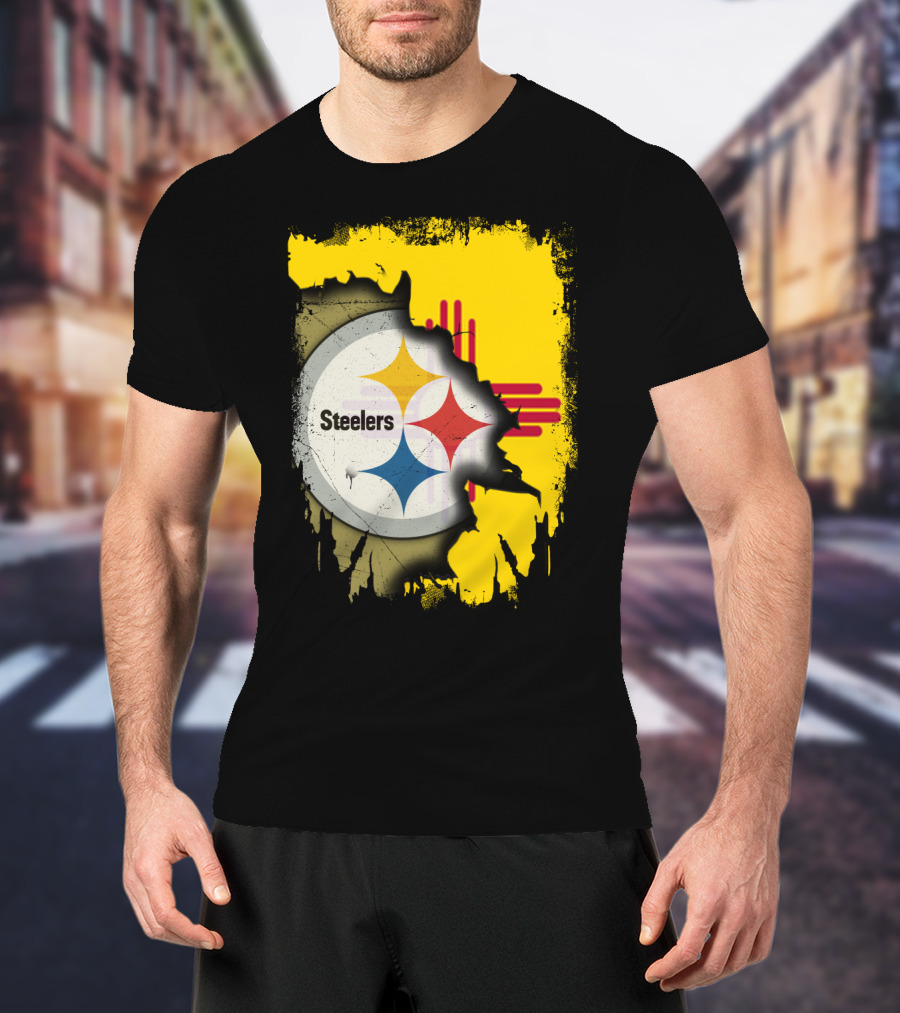 Steelers New Mexico Zia Symbol Fusion T-Shirt