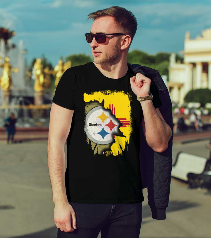 Steelers New Mexico Zia Symbol Fusion T-Shirt
