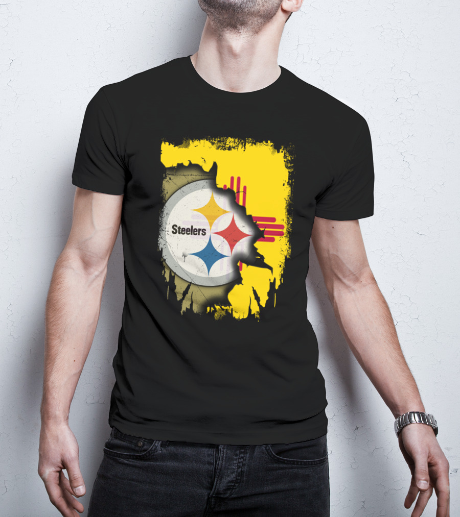 Steelers New Mexico Zia Symbol Fusion T-Shirt