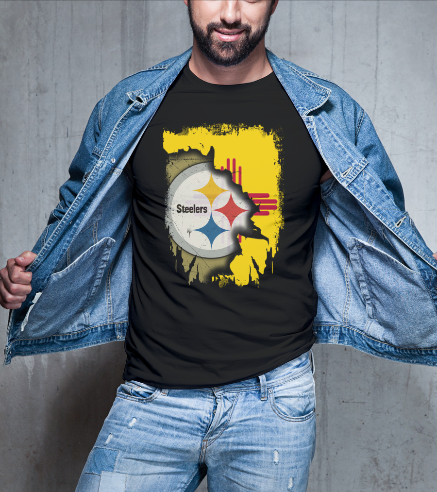 Steelers New Mexico Zia Symbol Fusion T-Shirt