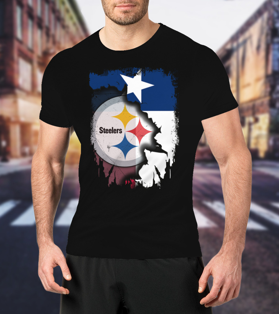 Steelers Texas Flag Fusion T-Shirt