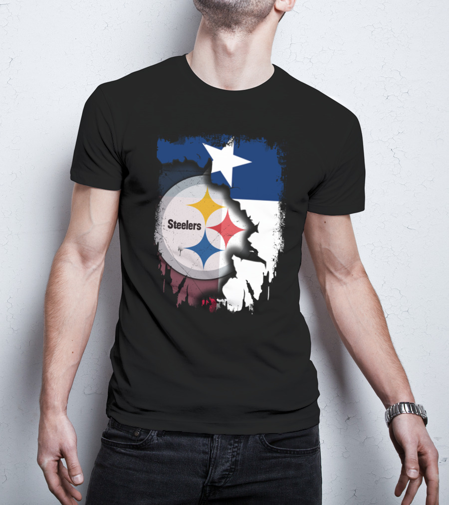 Steelers Texas Flag Fusion T-Shirt