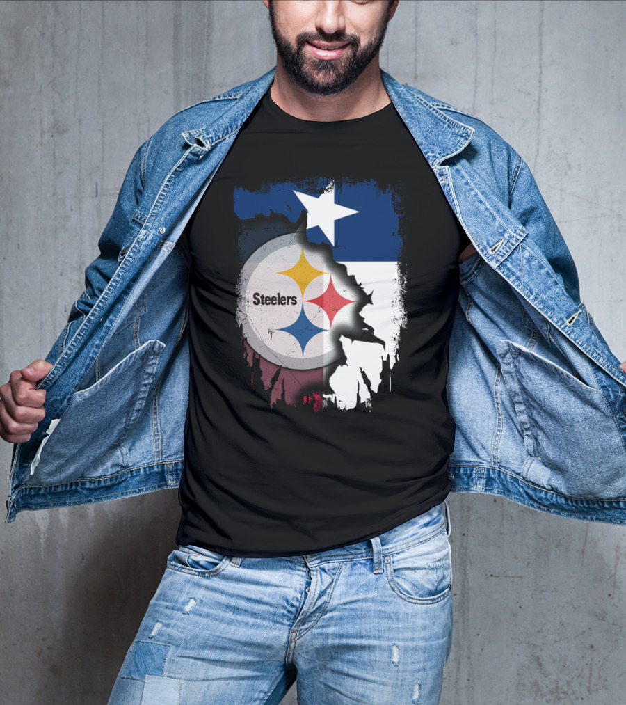 Steelers Texas Flag Fusion T-Shirt