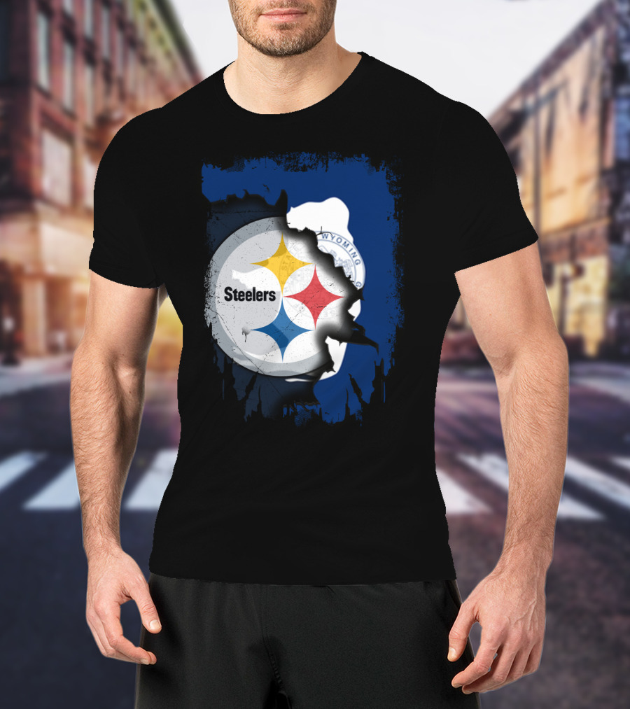 Steelers And Wyoming Union T-Shirt