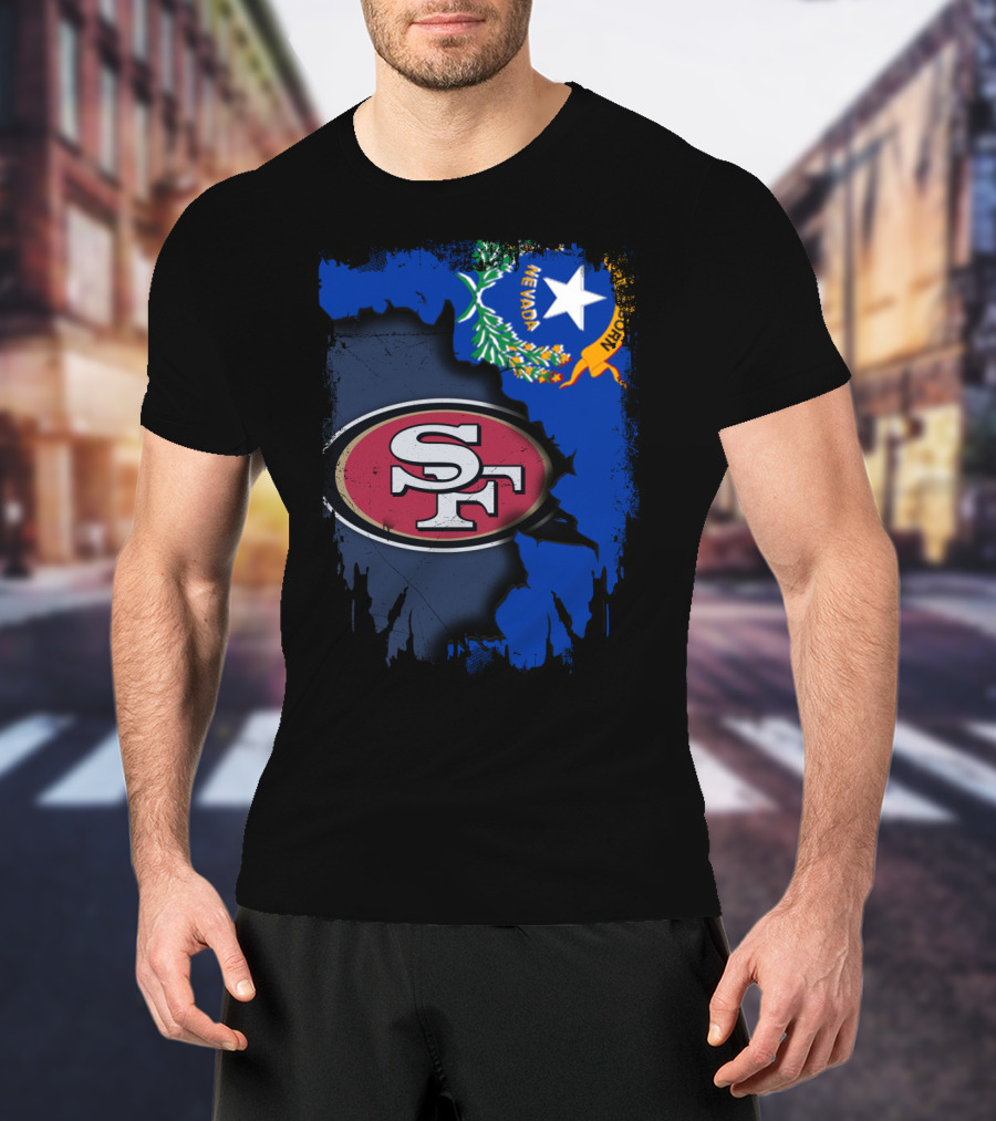 Nevada State With San Francisco 49ers T-Shirt