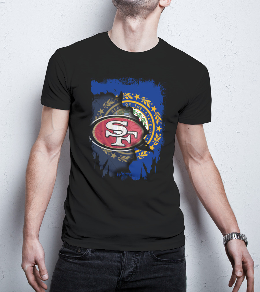 Together For New Hampshire With 49ers NFL Team Pride T-Shirt