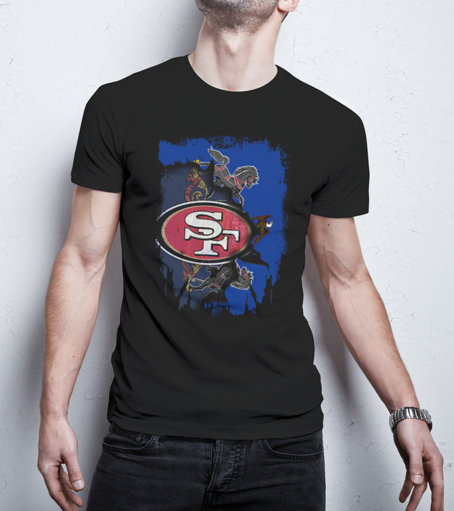 Together Pennsylvania With 49ers SF Crest And Horse Emblem T-Shirt