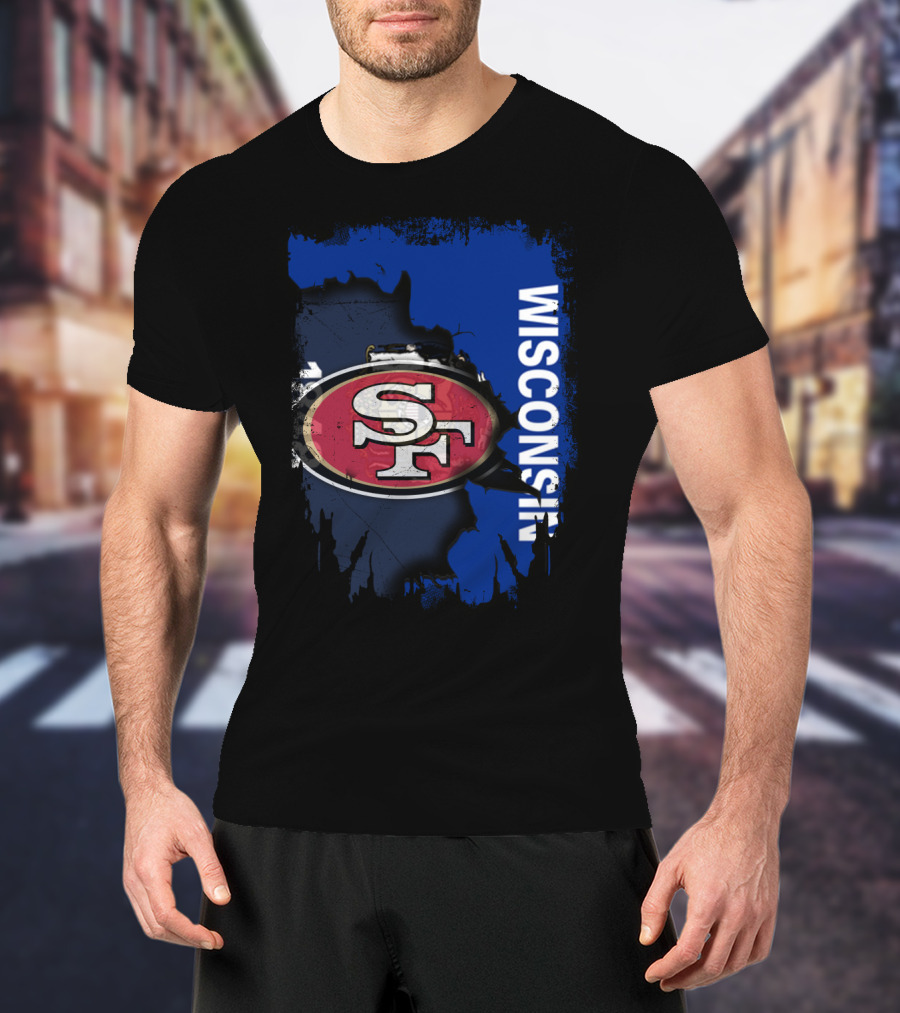 Wisconsin And 49ers United Fan T-Shirt