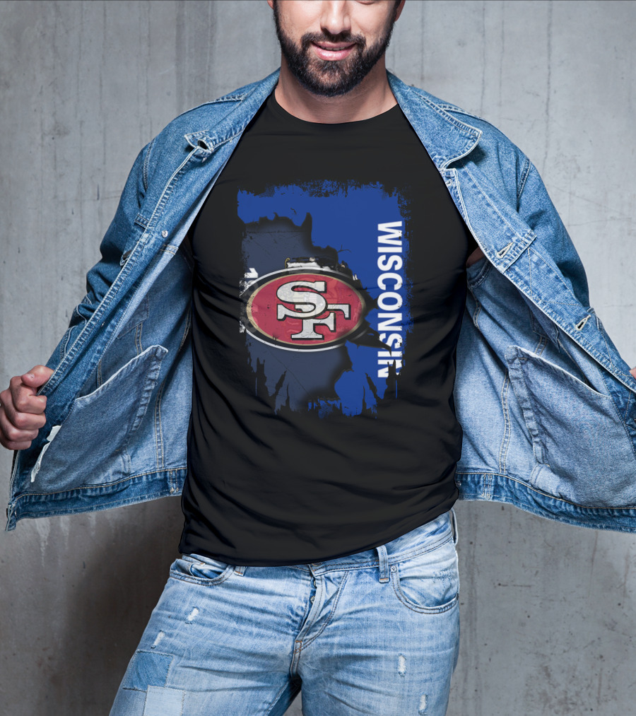 Wisconsin And 49ers United Fan T-Shirt
