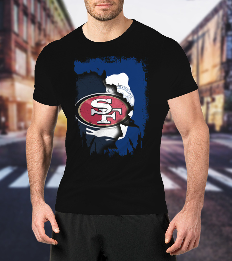 Wyoming Collaboration With San Francisco 49ers T-Shirt