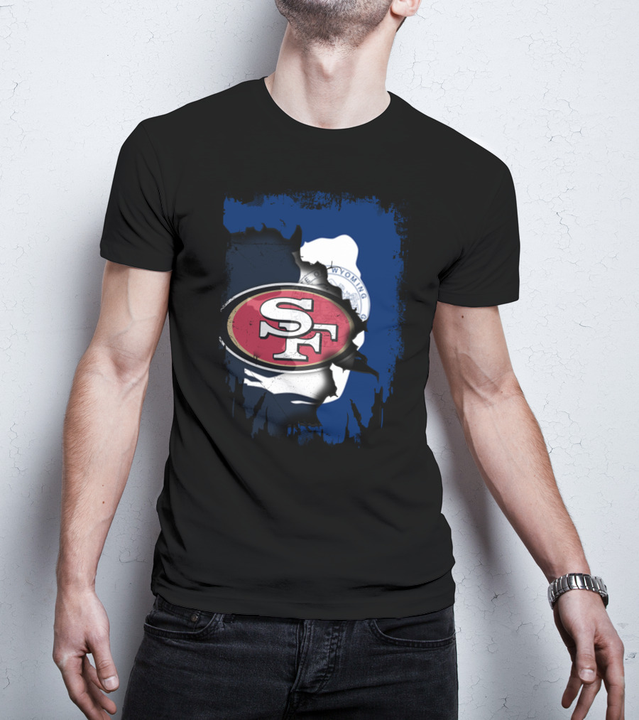 Wyoming Collaboration With San Francisco 49ers T-Shirt