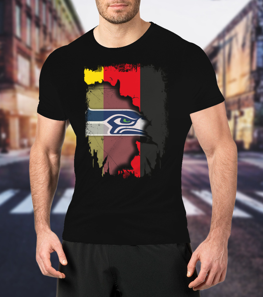 Germany Flag Seahawks Fusion T-Shirt