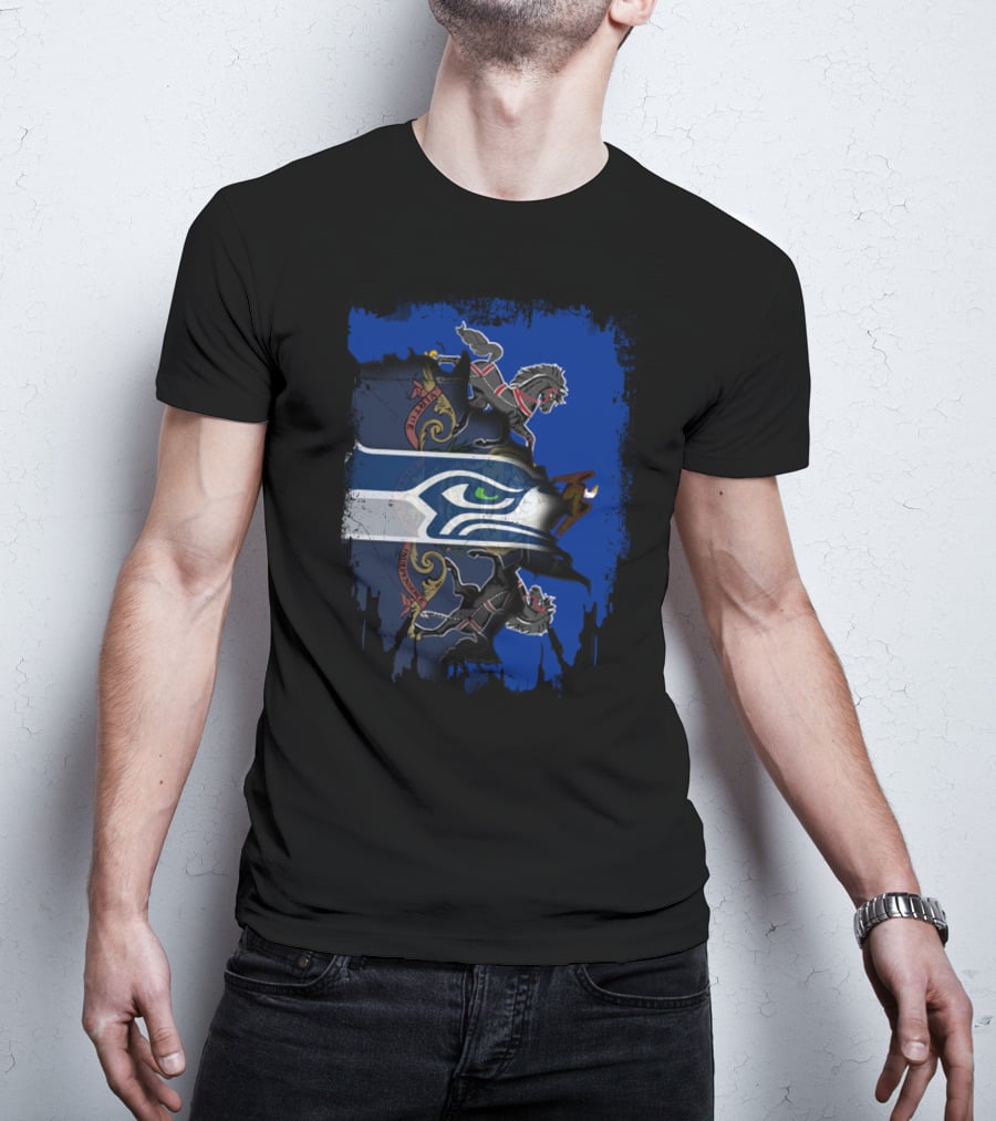 Pennsylvania Pride With Seahawks And Battle Horses T-Shirt