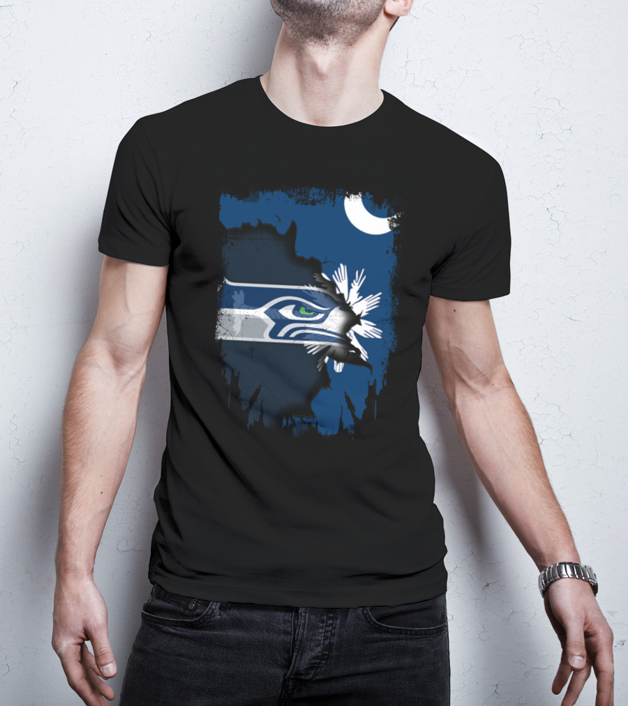 Together South Carolina Seahawks Moon Palmetto T-Shirt