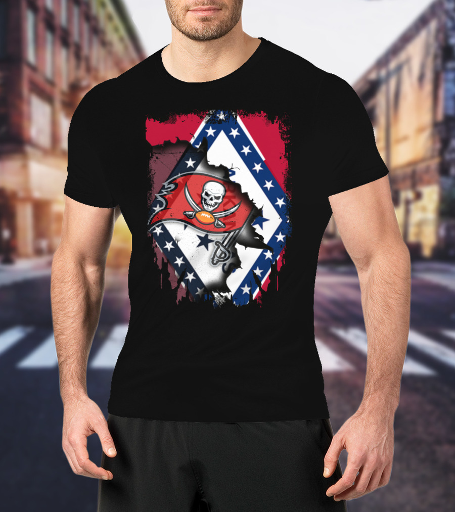 Arkansas Pride Meets Buccaneers Legacy T-Shirt