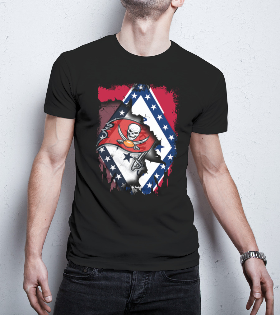 Arkansas Pride Meets Buccaneers Legacy T-Shirt