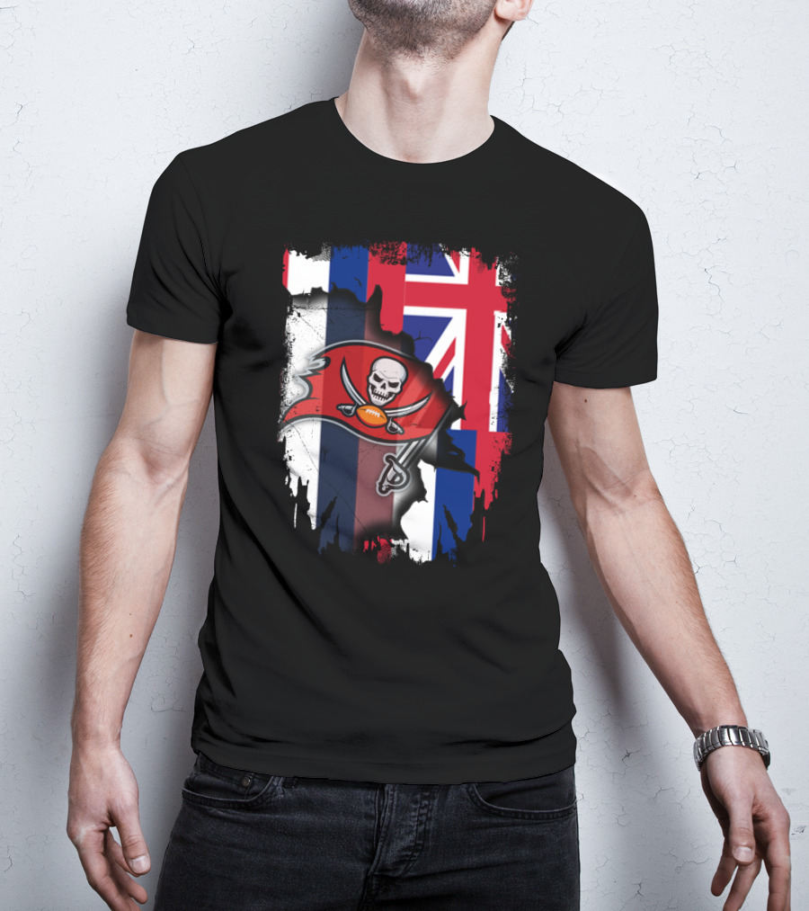Together Hawaii With Buccaneers Flag Fusion T-Shirt