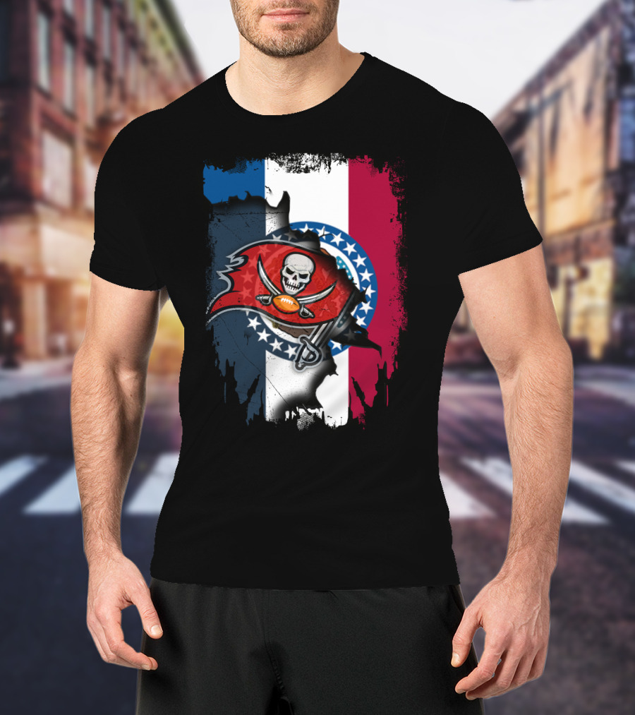 Together Missouri Flag With Buccaneers T-Shirt