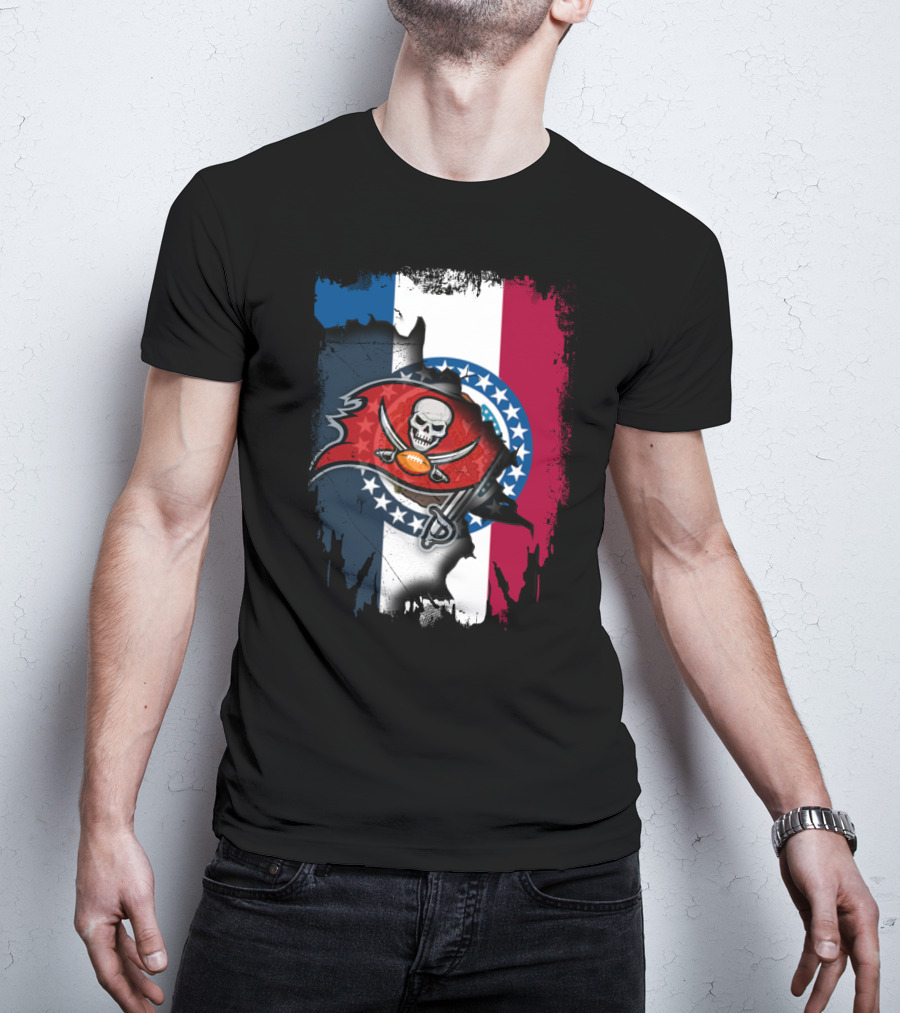 Together Missouri Flag With Buccaneers T-Shirt