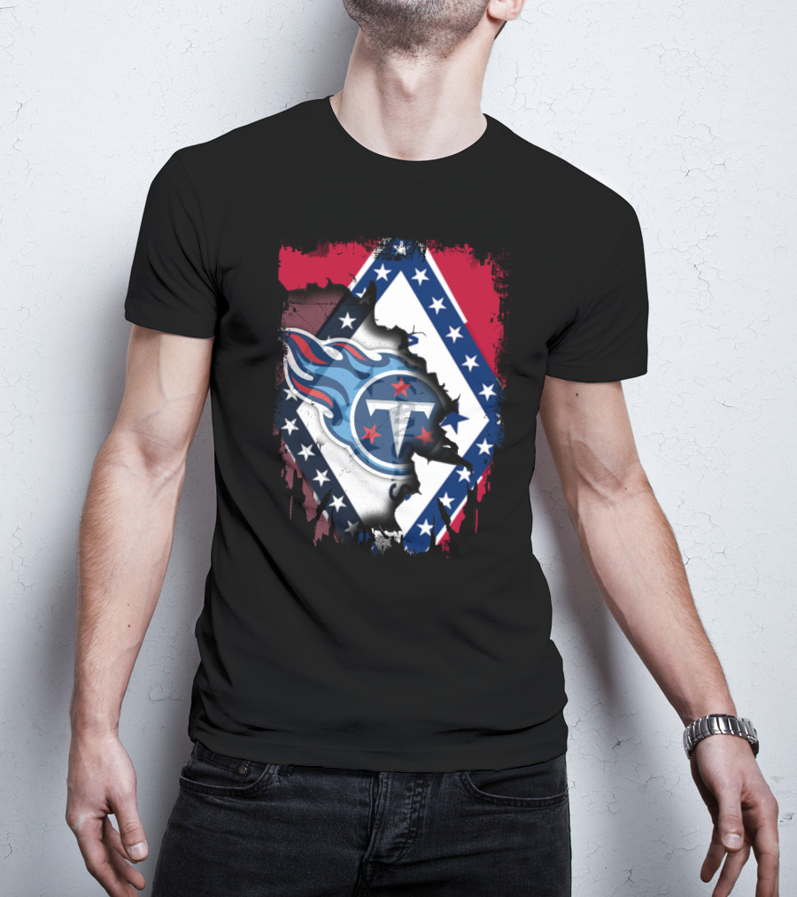Together Arkansas Titans Flag Fusion T-Shirt