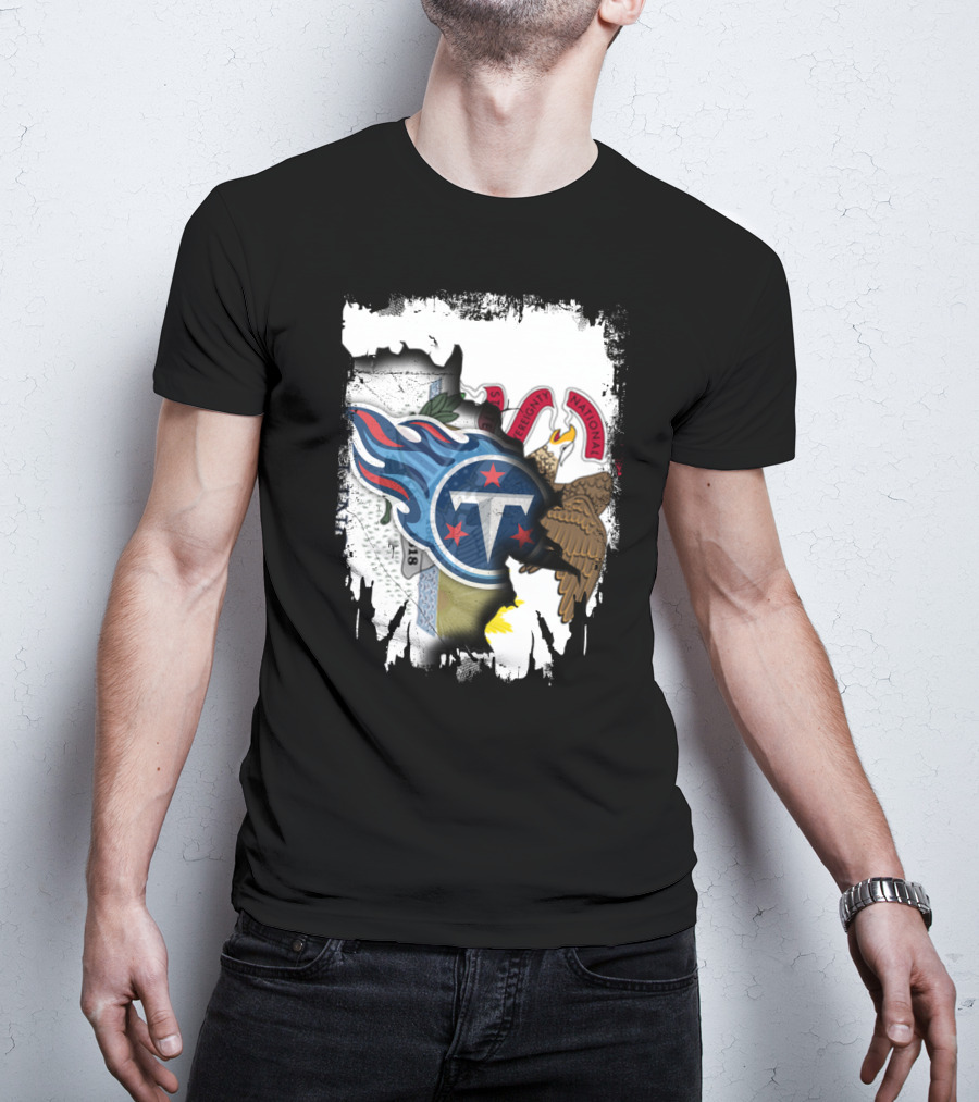 Illinois Pride Merged With Titans Emblem T-Shirt