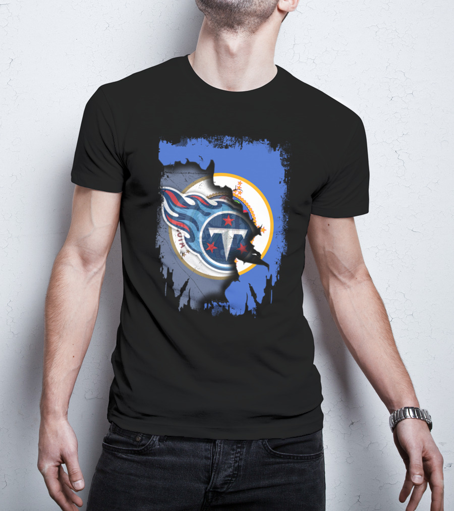Together Minnesota Tennessee Titans Fusion T-Shirt