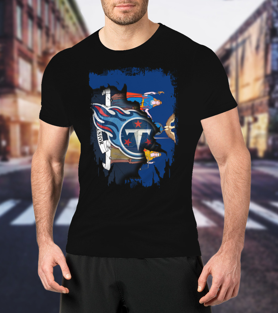 Excelsior Together New York Titans Flame Logo Crest T-Shirt